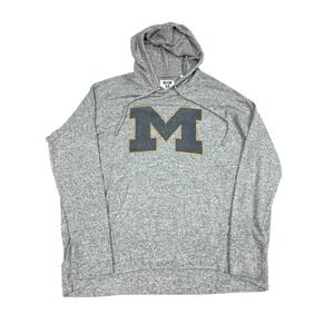 University Of Michigan Wolverines‎ Pullover Hoodie By Tailgate Women's M Gray